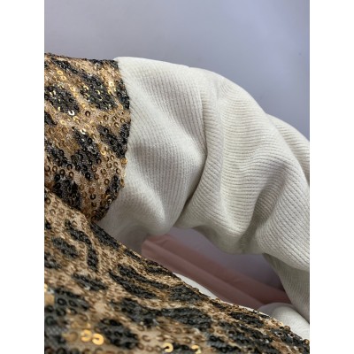 Sudadera leopardo pana