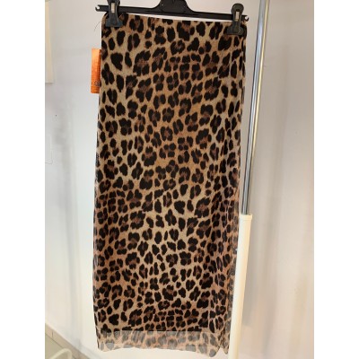 Falda tull animal print