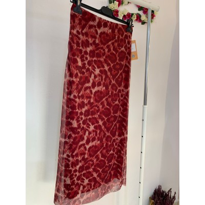 Falda tull animal print