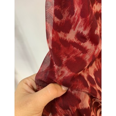 Falda tull animal print