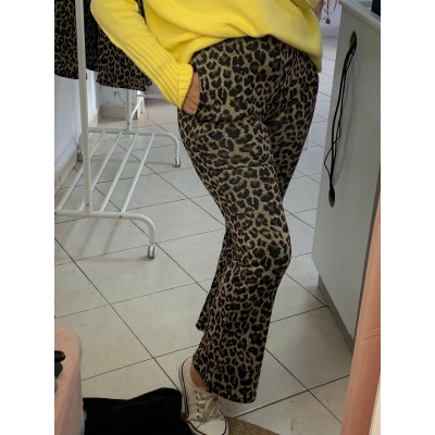 Pantalón animal print vestir